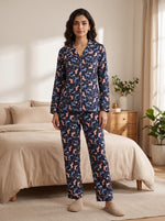 Midnight Safari Printed Pajama Set
